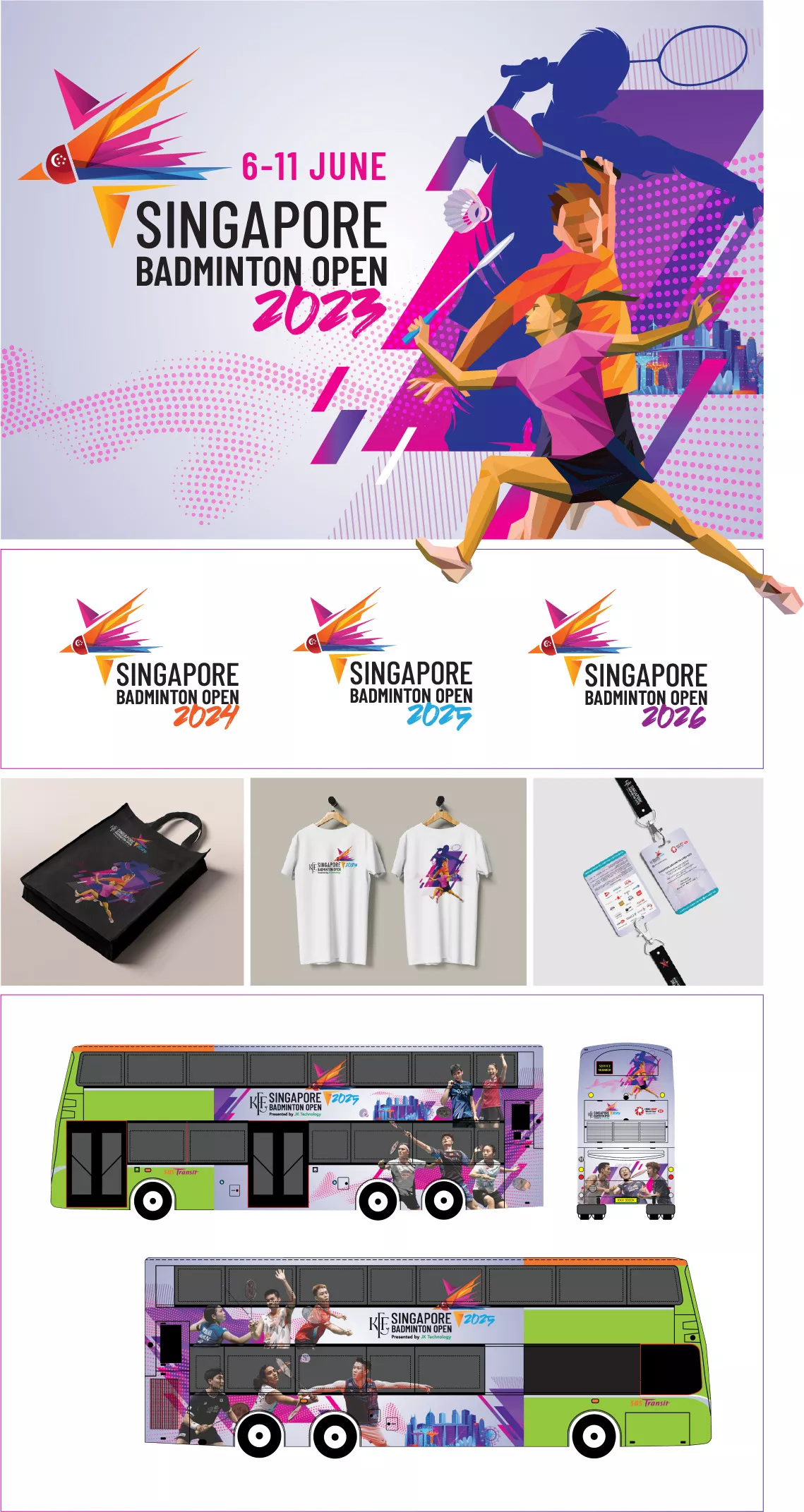 Singapore Badminton Open Branding