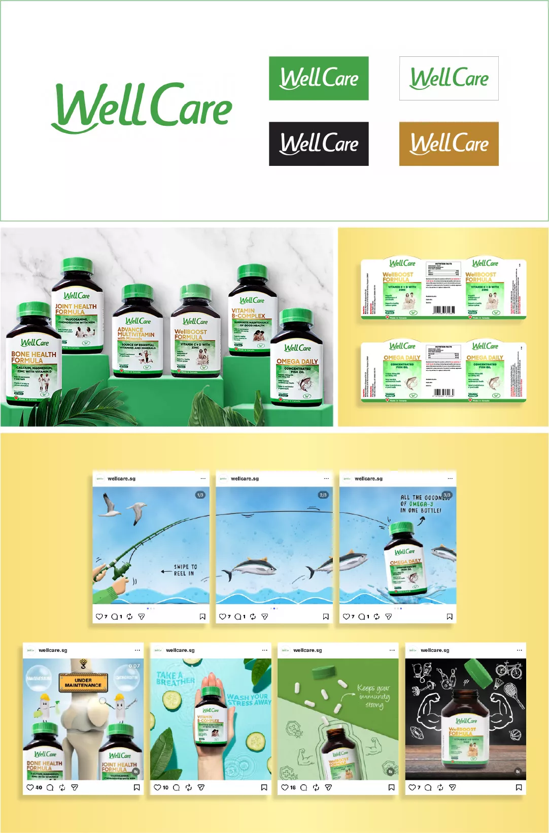 Wellcare branding design