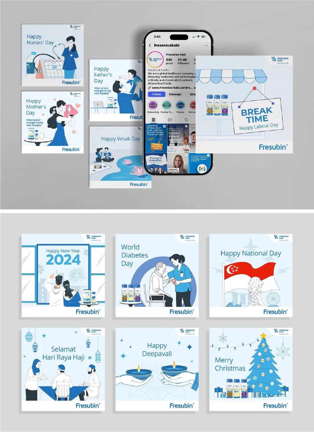 Fresenius Kabi Festive Campaign Design